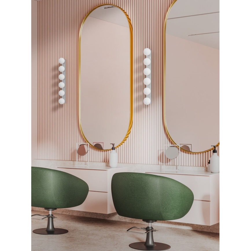 Open Design OR85693 - Kupatilsko zidno svetlo MERINO 6xG9/8W/230V 61 cm IP44 sjajni hrom