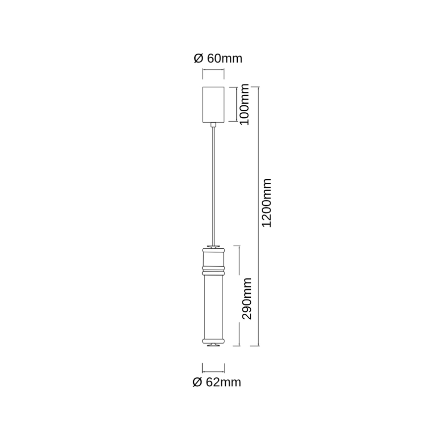 Open Design OR85730 - LED luster na sajli OMI LED/10W/230V sjajni hrom
