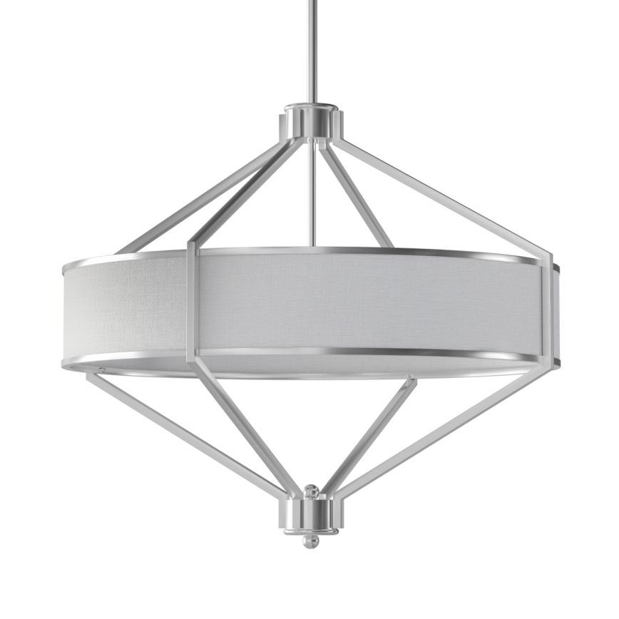 Open Design OR85822 - Luster na šipci ZUNDO 4xE27/15W/230V mat hrom/bela