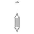 Open Design OR85853 - Luster na šipci ZUNDO 1xE27/15W/230V matni hrom/bela