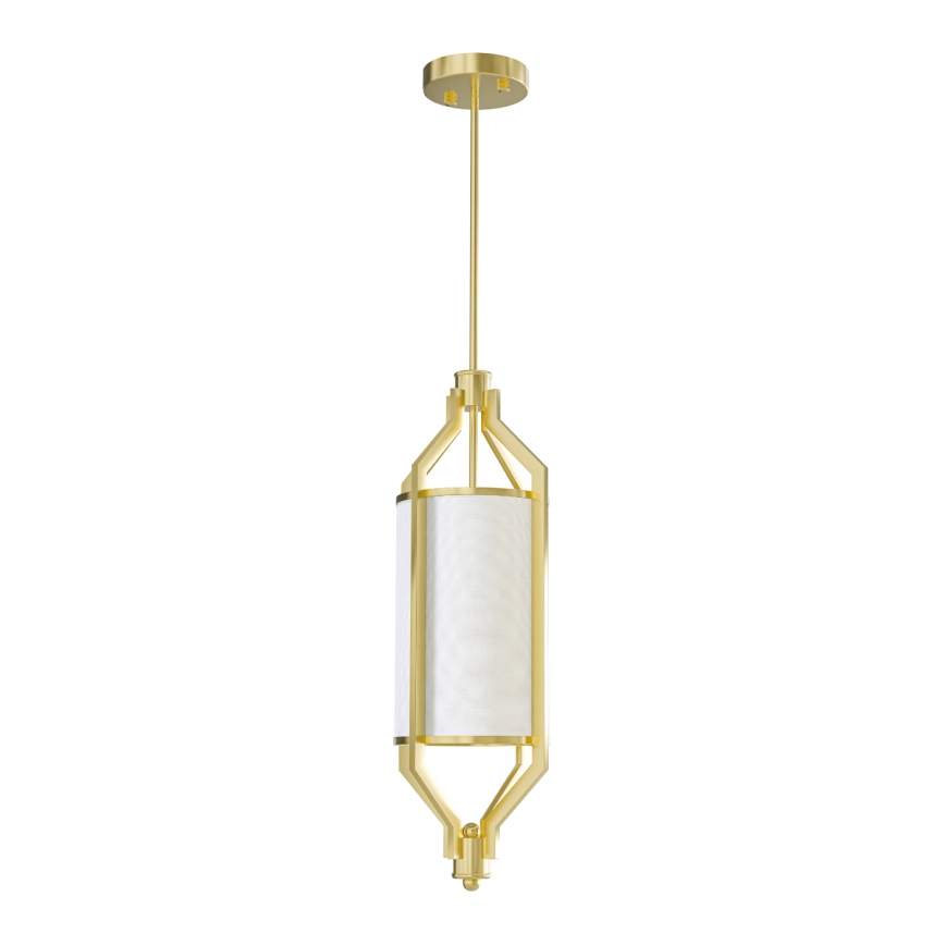 Open Design OR85860 - Luster na stalku ZUNDO 1xE27/15W/230V mesing/bela