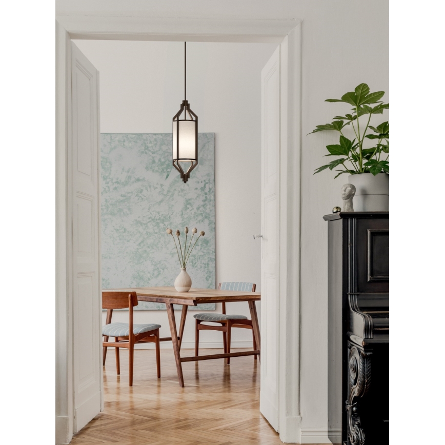 Open Design OR85877 - Luster na štapu ZUNDO 1xE27/15W/230V braon/bež
