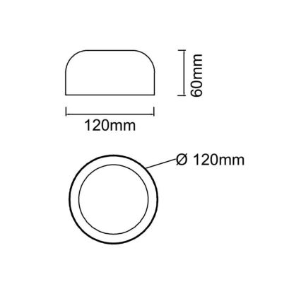 Open Design OR85884 - LED stropno svetlo CEDRONE LED/8W/230V 3000/4500/6500K prečnik 12 cm belo