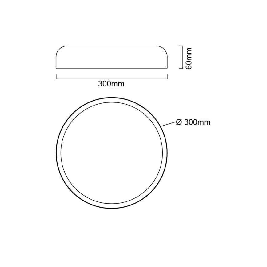 Open Design OR85969 - LED plafonsko svetlo CEDRONE LED/25W/230V 3000/4500/6500K prečnik 30 cm bež