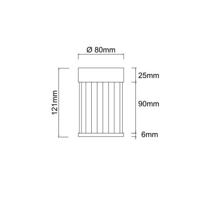 Open Design OR86102 - Spot svetiljka FIATTO 1xG9/8W/230V crna