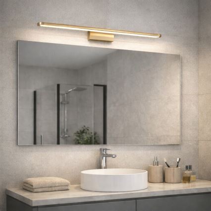 Open Design OR86140 - LED osvetljenje za kupatilsko ogledalo LUCE LED/12W/230V 3000/4500/6500K 91,5 cm IP44 mesing