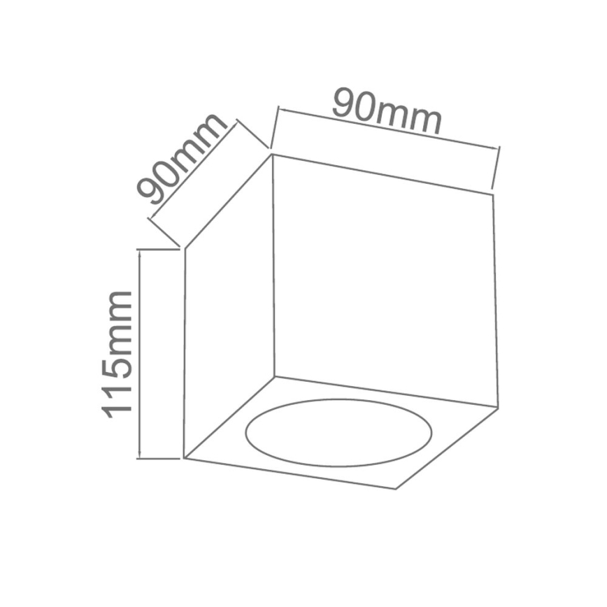 Open Design OR86188 - Spot svetiljka CUBO 1xG9/8W/230V prozirno/ružičasto zlato