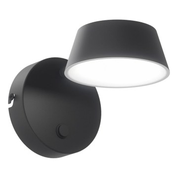 Open Design OR86522 - LED Zidna lampa TIMO LED/6W/230V 3000/4500/6500K crna