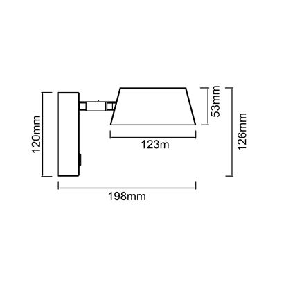 Open Design OR86539 - LED zidna lampa TIMO LED/6W/230V 3000/4500/6500K mesing