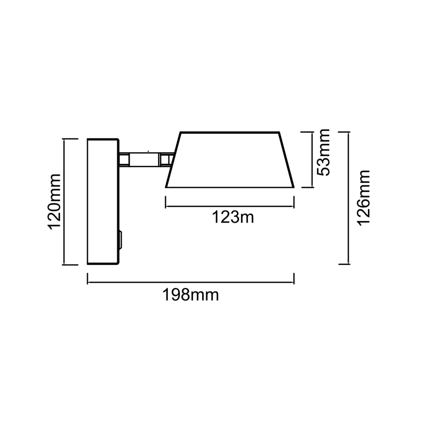 Open Design OR86539 - LED zidna lampa TIMO LED/6W/230V 3000/4500/6500K mesing
