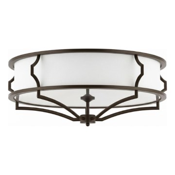 Open Design OR86614 - Stropno svetlo STESSO 6xE27/12W/230V, prečnik 85 cm, braon