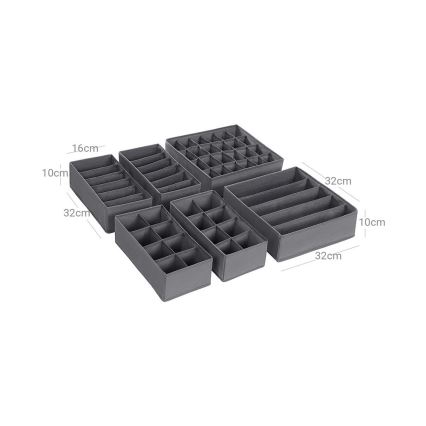 Organizator za donji veš u fioci GRANT, siva