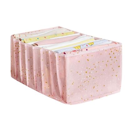 Organizator za ormar 37,5x24,5x17,5 cm, ružičaste boje