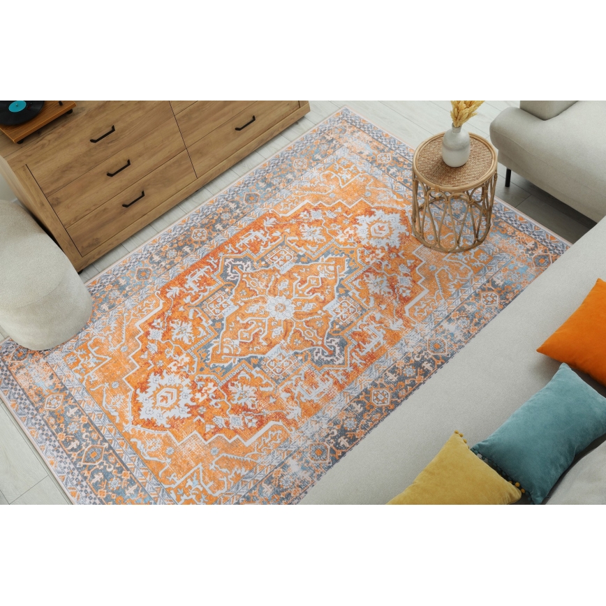 Orijentalni tepih DOVE-VINTAGE 120x170 cm 2600 g/m2 narandžasta