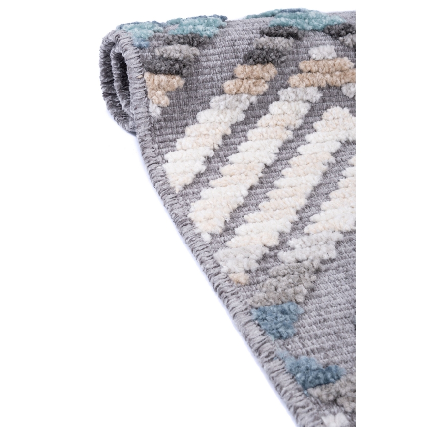 Orijentalni tepih NEPAL 160x230 cm u plavo-sivoj boji