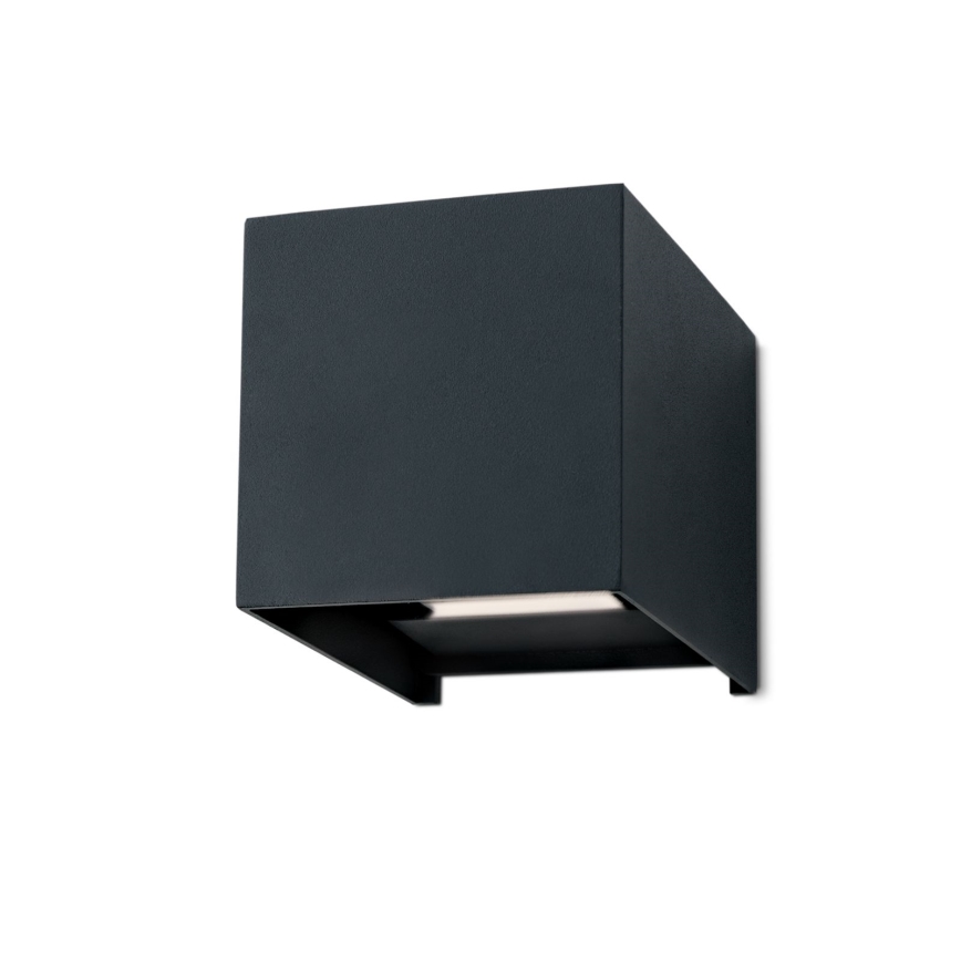 LED spoljašnje zidno svetlo CUBE 2xLED/3W/230V IP54 antracit