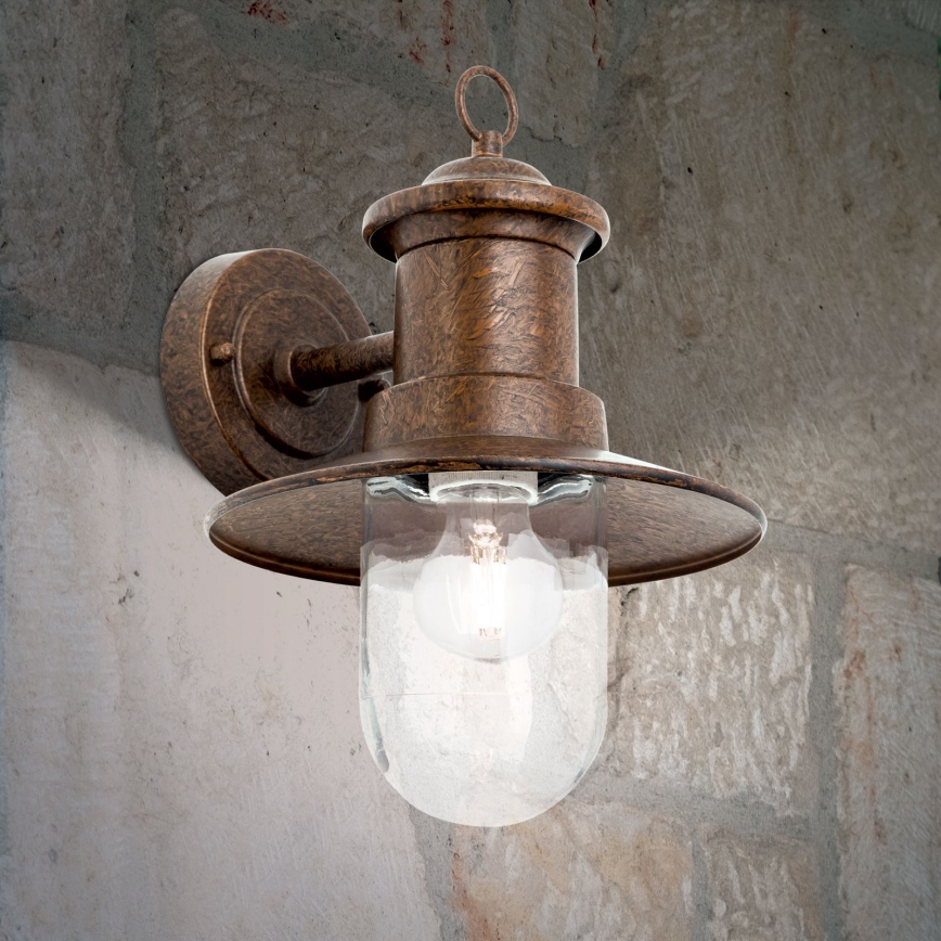 Spoljašnja zidna lampa LEONIE 1xE27/60W/230V IP44 bronza