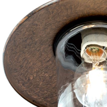 Spoljašnja zidna lampa LEONIE 1xE27/60W/230V IP44 bronza