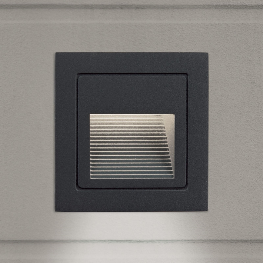 Ugradna LED svetiljka LORO LED/2W/230V IP65 antracit