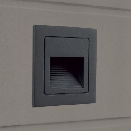 Ugradna LED svetiljka LORO LED/2W/230V IP65 antracit