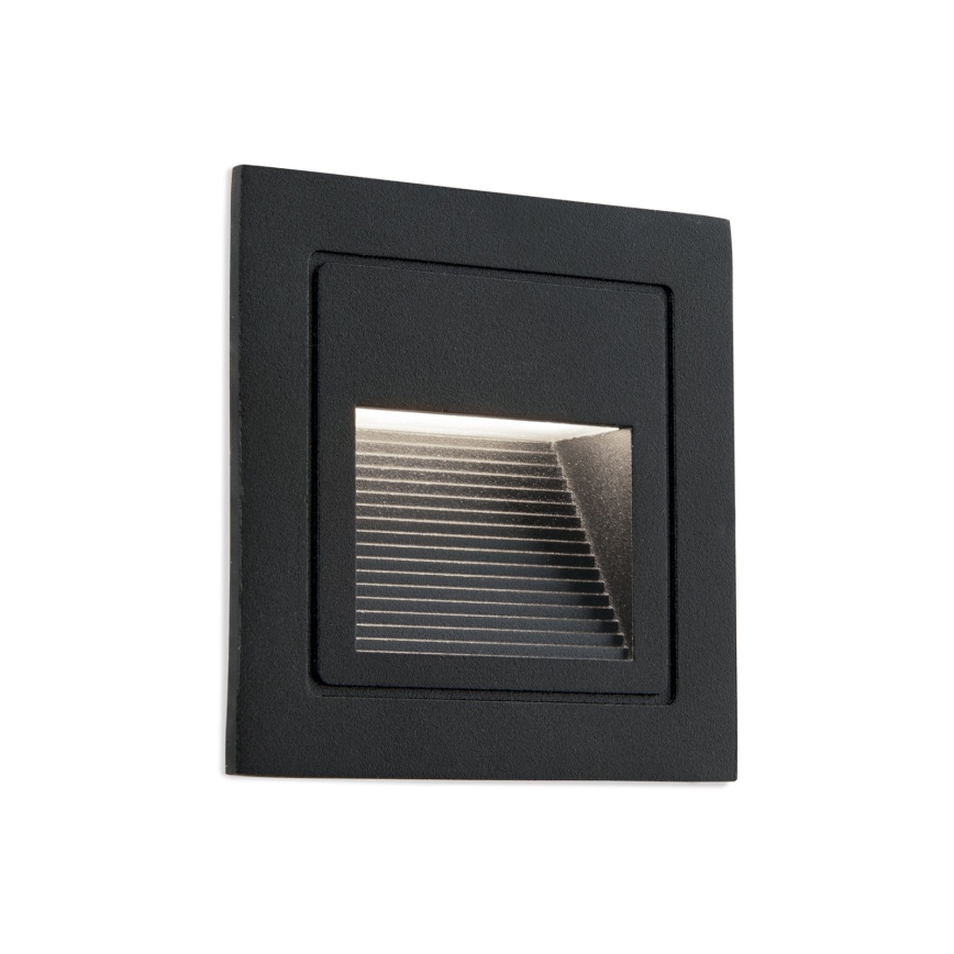 Ugradna LED svetiljka LORO LED/2W/230V IP65 crna