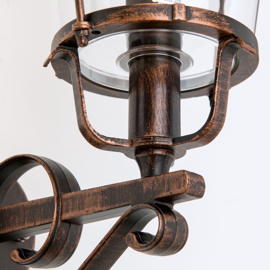 Spoljašnja zidna lampa KENZO 1xE27/100W/230V IP44 bronza/patina