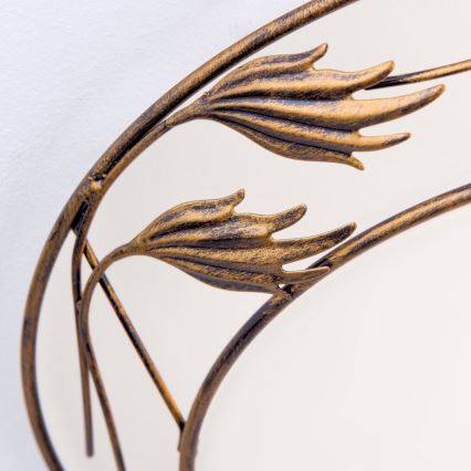 Plafonska lampa FLEUR 2xE27/60W/230V, prečnik 40 cm, bronza