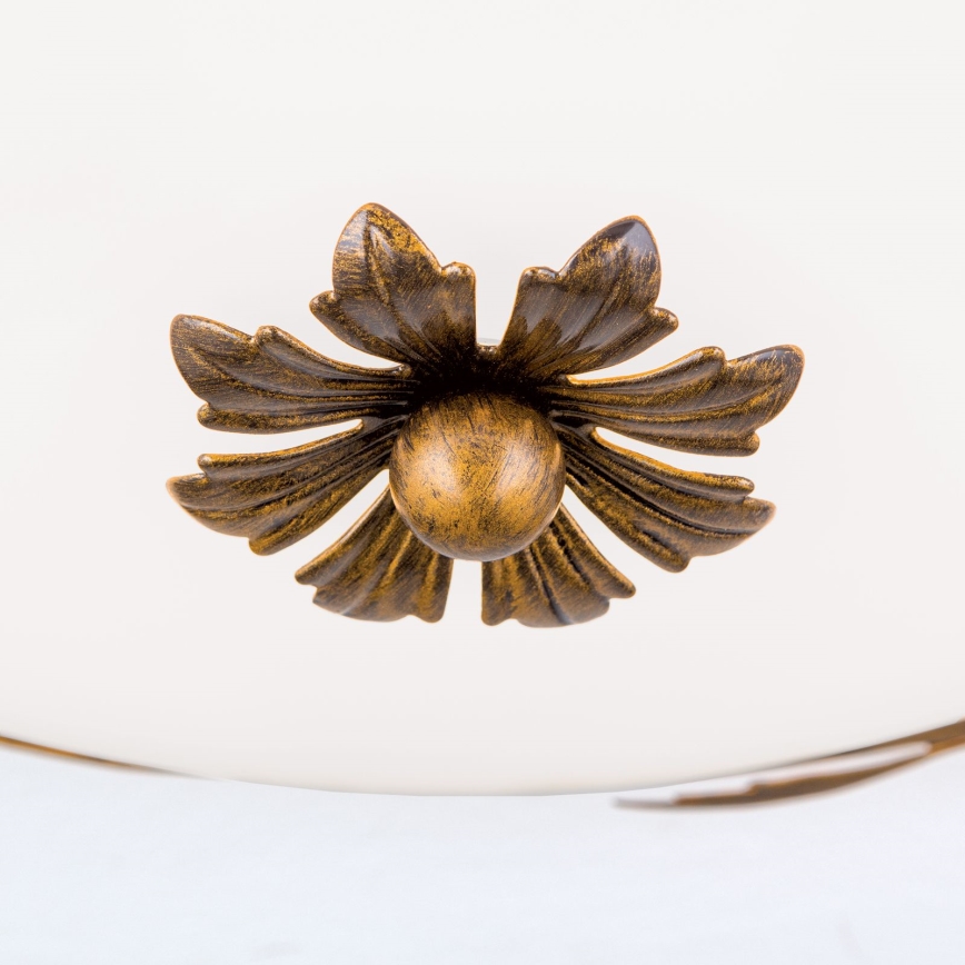 Stropno svetlo FLEUR 3xE27/60W/230V, prečnik 50 cm, bronza