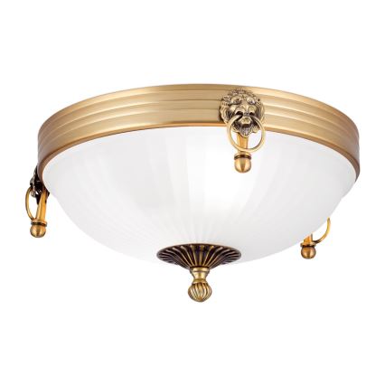 Plafonsko svetlo ROCCA 2xE27/60W/230V Ø 31 cm bronza/bela