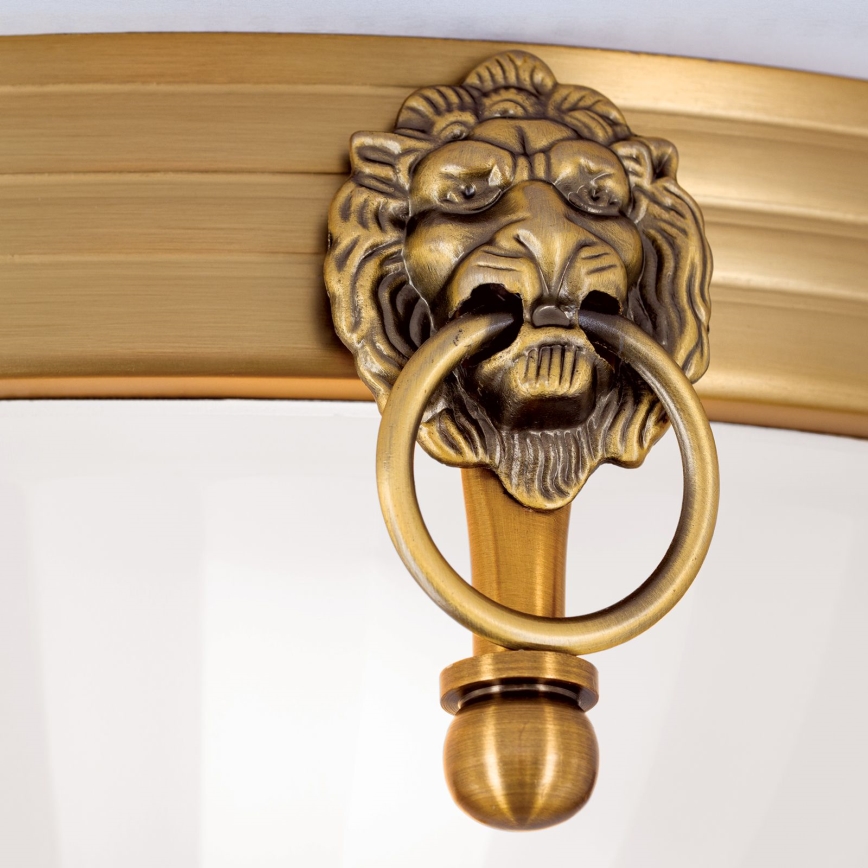 Plafonsko svetlo ROCCA 2xE27/60W/230V Ø 31 cm bronza/bela