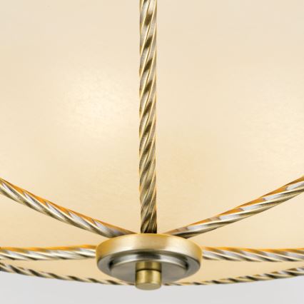 Stropna svetiljka MAURO 5xE27/60W/230V, prečnik 56 cm, bronza