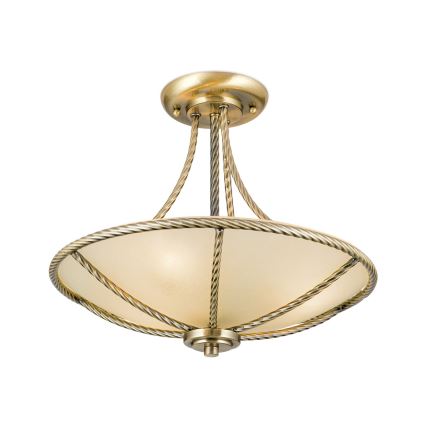 Luster na šipci MAURO 3xE27/60W/230V, prečnik 42 cm, bronza