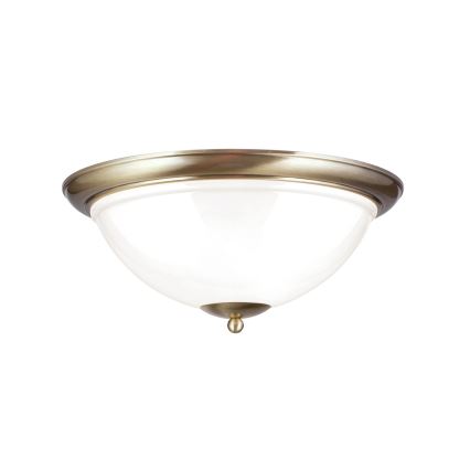 Plafonsko svetlo AUSTRIAN OLD LAMP 3xE27/60W/230V Ø 50 cm bronza/bela