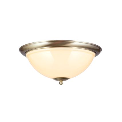 Plafonska svetiljka AUSTRIAN OLD LAMP 3xE27/60W/230V Ø 50 cm bronza/bež