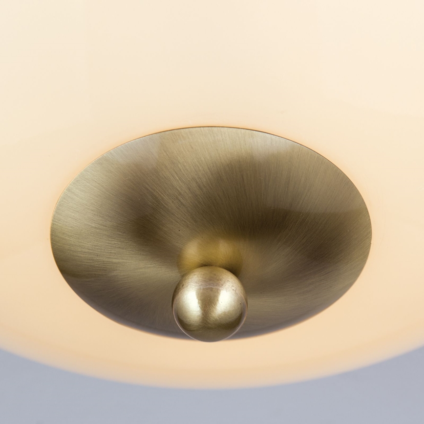 Plafonska svetiljka AUSTRIAN OLD LAMP 3xE27/60W/230V Ø 50 cm bronza/bež