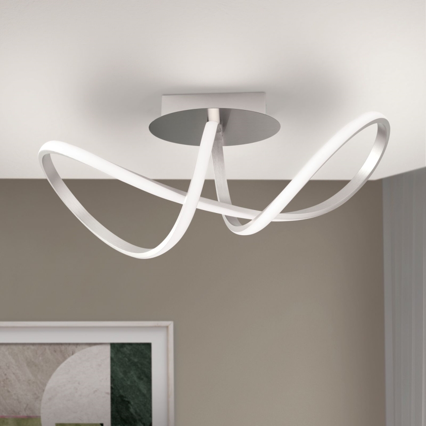 LED prigušiva plafonski luster CIRCUS LED/30W/230V mat hrom
