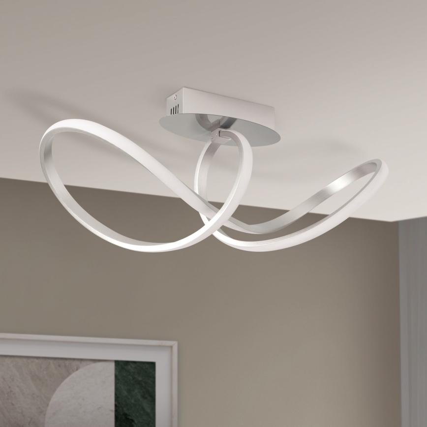 LED prigušiva plafonski luster CIRCUS LED/30W/230V mat hrom