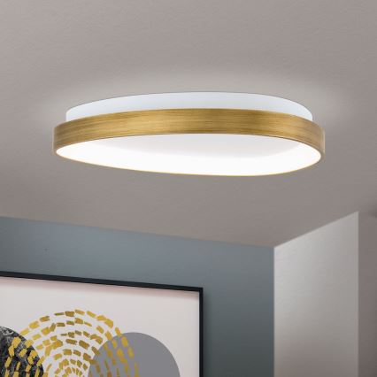 LED plafonsko svetlo CHARLIE LED/35W/230V prečnik 45 cm zlatno