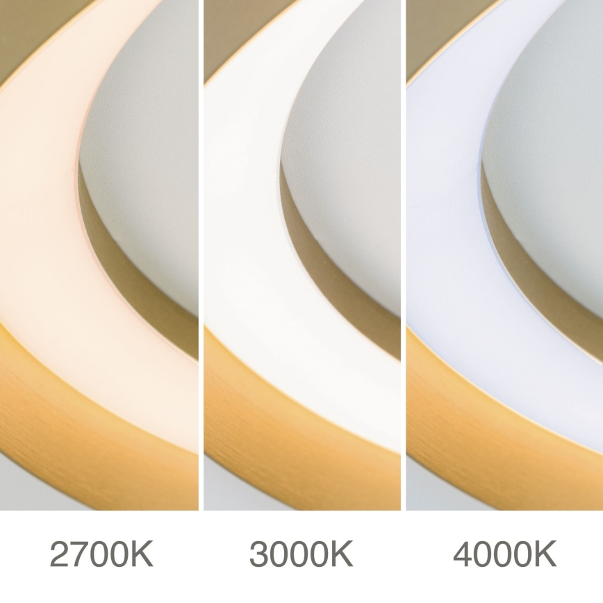 LED prigušiva plafonska svetiljka MANTA LED/38W/230V 2700/3000/4000K Ø 45 cm zlatna
