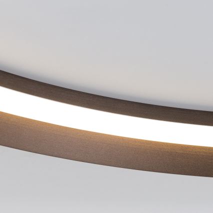 LED prigušiva plafonska svetiljka MANTA LED/38W/230V 2700/3000/4000K, prečnik 45 cm, braon