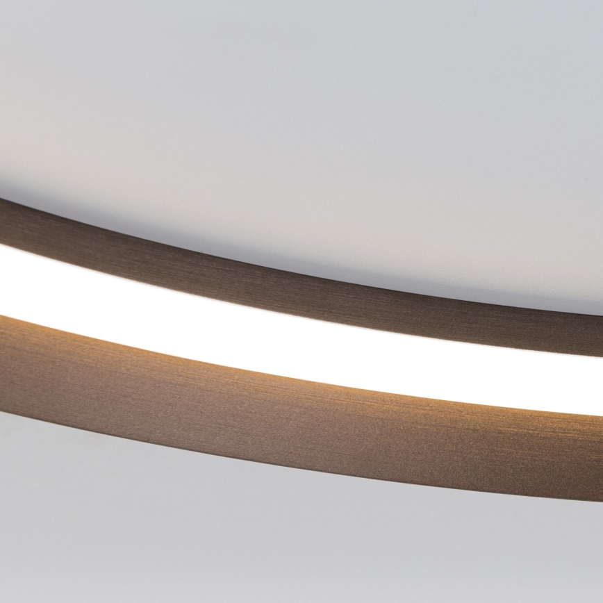 LED prigušiva plafonska svetiljka MANTA LED/38W/230V 2700/3000/4000K, prečnik 45 cm, braon