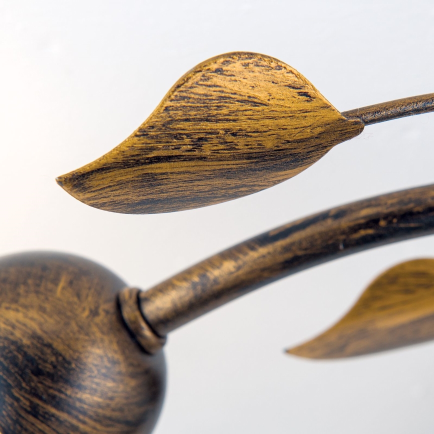 Plafonski luster SISI 3xE14/40W/230V prečnik 60 cm bronza/patina