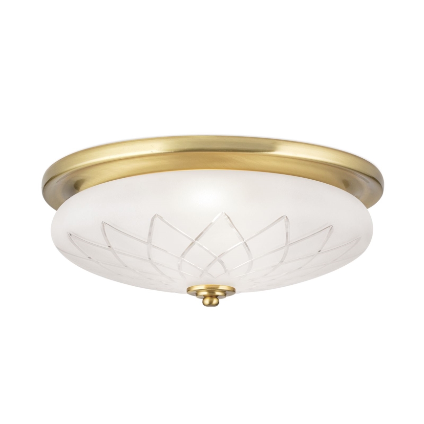 Plafonska lampa PORTO 2xE27/40W/230V prečnik 37 cm zlatna