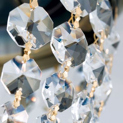 Kristalni plafon PLAFOND 1xE27/40W/230V, prečnik 26 cm, bronza