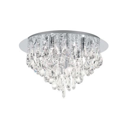 Kristalno plafonsko svetlo CELESTE 6xG9/40W/230V prečnik 45 cm sjajni hrom