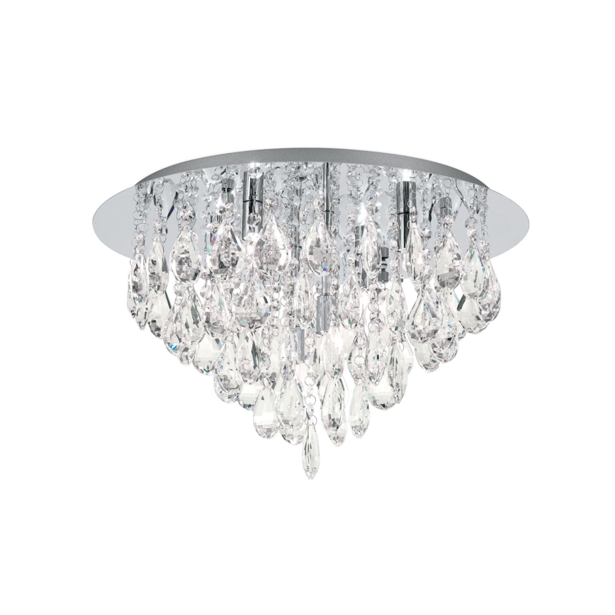 Kristalno plafonsko svetlo CELESTE 6xG9/40W/230V prečnik 45 cm sjajni hrom