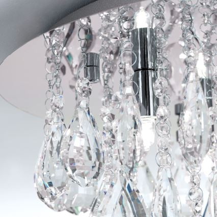 Kristalno plafonsko svetlo CELESTE 6xG9/40W/230V prečnik 45 cm sjajni hrom
