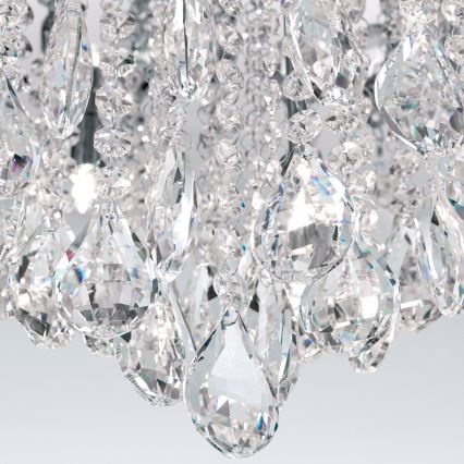 Kristalno plafonsko svetlo CELESTE 12xG9/40W/230V fi 75 cm sjajni hrom