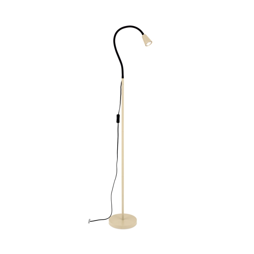 Fleksibilna podna lampa DOTTY 1xGU10/10W/230V bež/crna