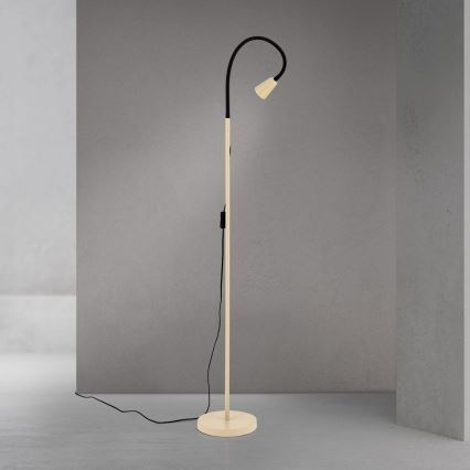 Fleksibilna podna lampa DOTTY 1xGU10/10W/230V bež/crna